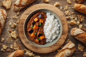 Vegan Aubergine & Butternut Dhal
