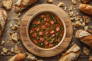 Bacon, Kale & Lentil