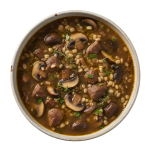 Beef, Mushroom & Barley