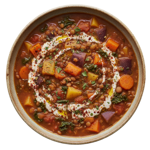 Vegan Berbere Spiced Lentil & Root Veg Stew