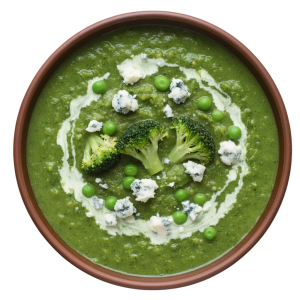 Broccoli, Pea & Stilton Soup
