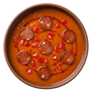 Chorizo & Roast Red Pepper Soup