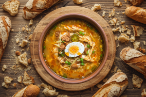Filipino Chicken Arroz Caldo Broth