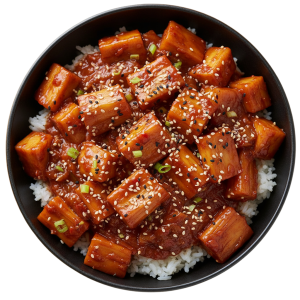 Jackfruit, Gochujang Sauce & Sesame