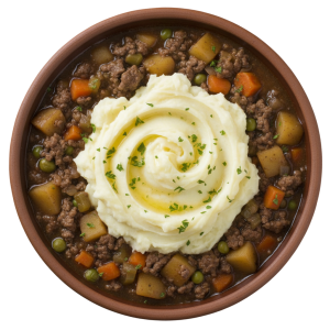 Tatties, Vegetables & Mince