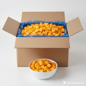 Butternut Squash, Diced 20mm, IQF