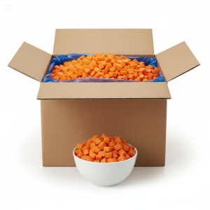 Carrot, Diced 10mm, IQF