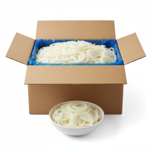 Onion, White, Sliced 6mm, IQF