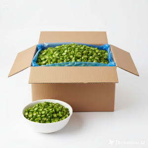 Chilli, Green, Chopped, IQF