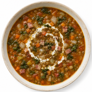 Bacon, Kale & Lentil Soup