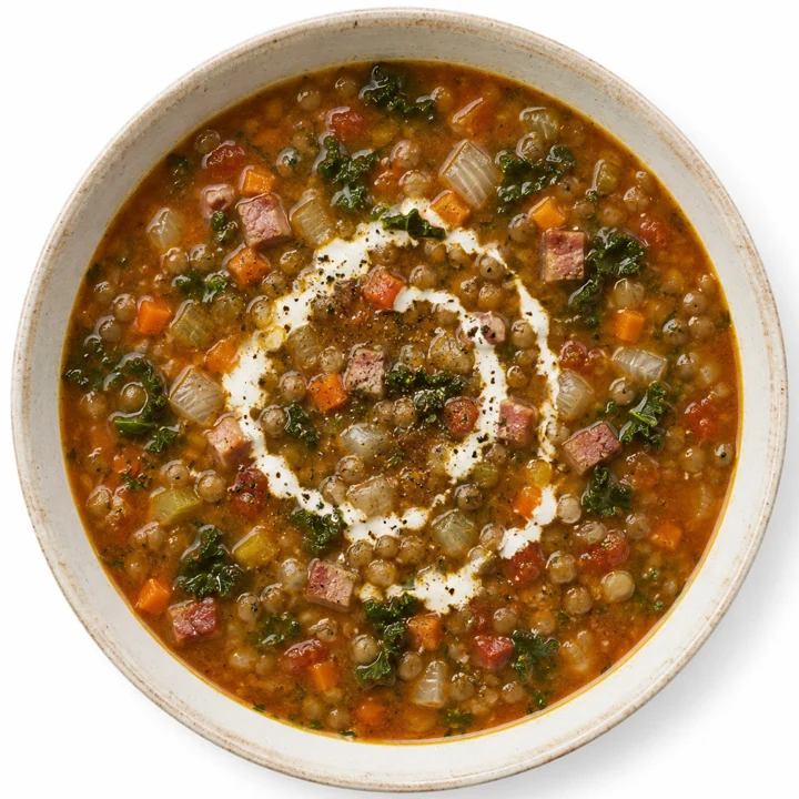 Bacon, Kale & Lentil Soup