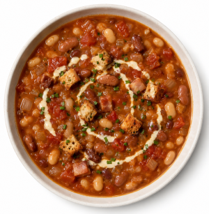 Three Bean & Smokey Bacon Soup