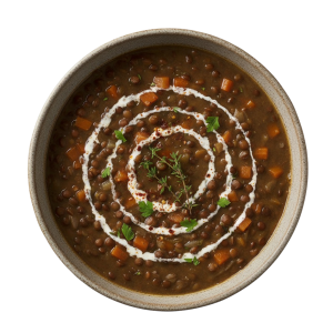 Braised Puy Lentils