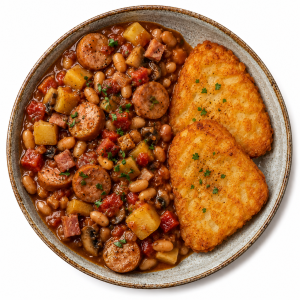 Sausage, Bacon & Bean, Breakfast Stew