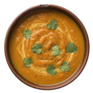 Carrot, Sweet Potato & Coriander Soup