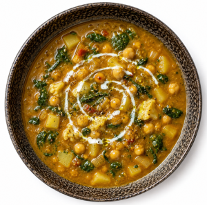 Chickpea & Spinach Dhal Style Soup
