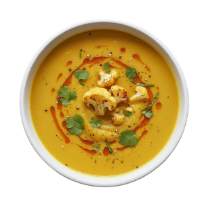 Indian Style Cauliflower & Turmeric Soup