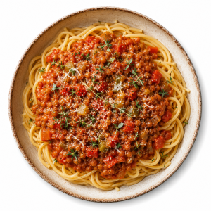 Lentil Bolognese for Pasta