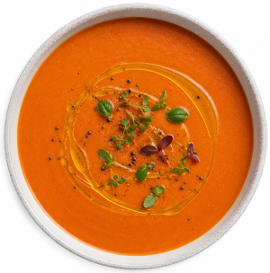 Vegan Mediterranean Tomato & Red Pepper Soup