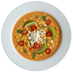 Mexican Corn, Chilli & Lime Soup