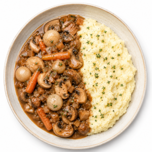 Mushroom Bourguignon