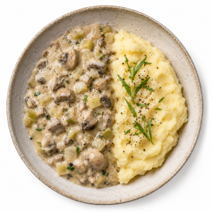 Mushroom, Leek & Tarragon Stew