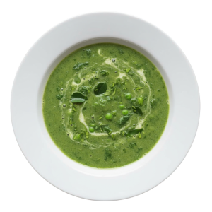 Pea, Spinach & Kaffir Lime Leaf Soup