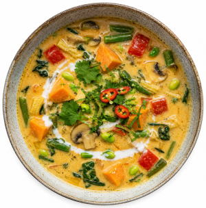 Thai Vegetable & Coconut Curry Soup