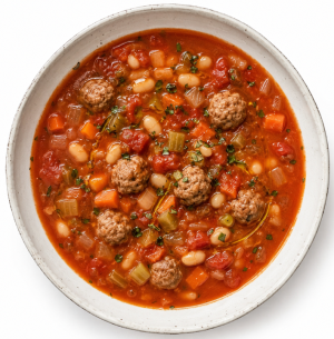 Tuscan Meatball Soup