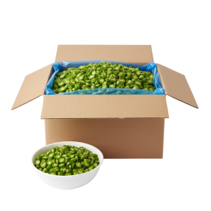 Chilli, Green, Chopped, IQF