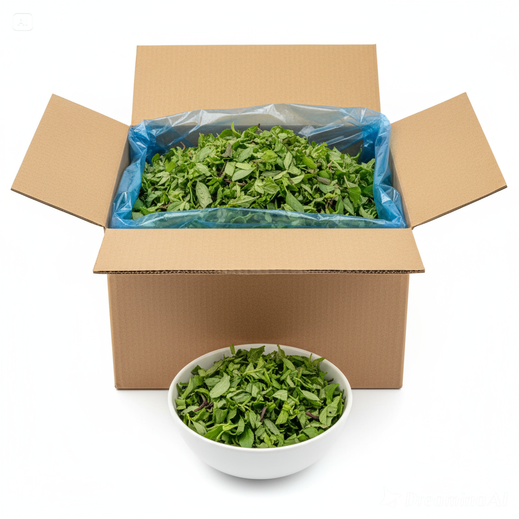 Thai Basil, Chopped 3mm, IQF