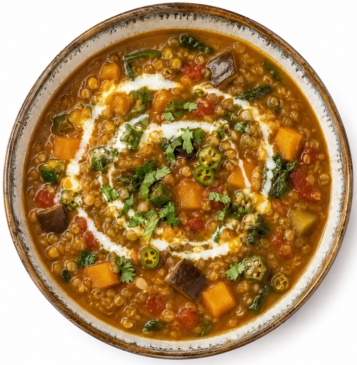Vegetable Dhansak Soup